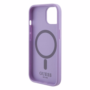 Guess GUHMP15SPSAHMCU iPhone 15 6,1 violetti/violetti kovakuori Saffiano MagSafe