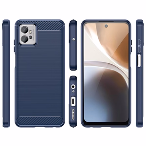 Carbon Case case for Realme C31 flexible silicone carbon cover black