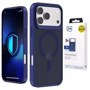 3mk Smoke MagCase - suojakuori iPhone 17 Pro Maxille - sininen-läpikuultava