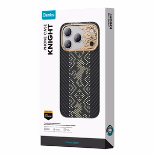 Musta Benks Magnetic Armor Air Knight kevlar- ja metallikehyksinen suojakuori (C.K.FL.AP.GD.X072) malleihin iPhone 18 Pro / iPhone 17 Pro