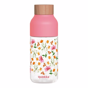 Quokka Ice Ecozen -juomapullo, 570 ml, Vaaleanpunaiset kukat