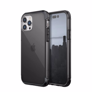 Raptic X-Doria Air Case iPhone 14 Pro panssaroitu suojus harmaa