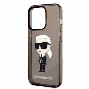 Karl Lagerfeld Ikonik Karl suojakuori iPhone 14 Pro Max:lle - musta