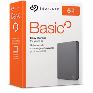 Seagate Basic ulkoinen kiintolevy 5 TB 2,5" 3.2 Gen 1 (3.1 Gen 1) hopea