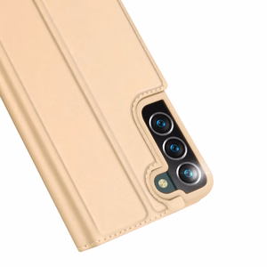 Dux Ducis Skin Pro Holster Cover Flip Cover Samsung Galaxy S22 + (S22 Plus) kultainen