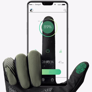 Rockbros cycling gloves spring/summer/autumn, full, size: L - green