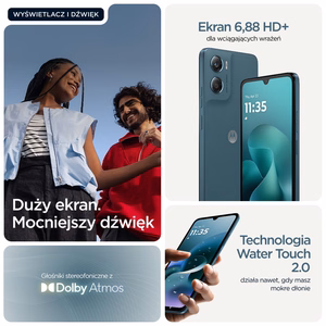Motorola moto g06 power 17,5 cm (6,88 tuumaa) Dual SIM Android 15 4G USB Type-C, 4 Gt/256 Gt, 7000 mAh, sininen
