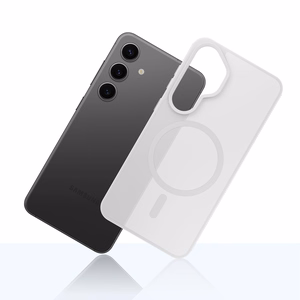3mk Smoke MagCase Samsung Galaxy S25:lle valkoinen-läpinäkyvä