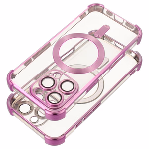Suojakuori iPhone 16 PRO:lle Antishock Electro MagSafe-yhteensopiva violetti