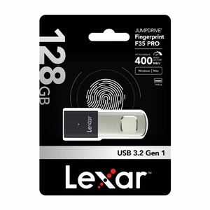 Lexar Fingerprint F35pro USB 3.2 128GB muistitikku