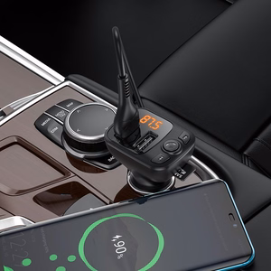 Borofone BC41 Bluetooth MP3 soitin / FM modulaattori (hands free, microSD, QC3.0 USB-A, USB-A 5V/1A)