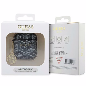 Guess GUA2PGCE4CK Suojakuori AirPods 1/2:lle - musta GCube Charm