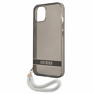 Guess GUHCP13SHTSGSK iPhone 13 mini 5.4" musta/musta kovakotelo Läpikuultava Stap