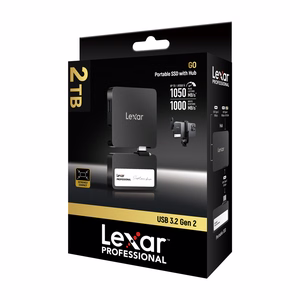 Lexar Professional SL400 2 TB kannettava SSD + jakaja