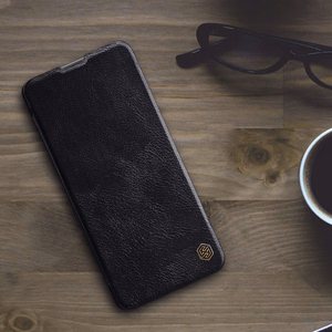 Nillkin Qin Kotelo Asia Asia Xiaomi Redmi Note 11 Pro + (Kiina) / Redmi Note 11 Pro (Kiina) / Mi11i HyperCharge Camera Protector Holster Cover Flip Case Brown