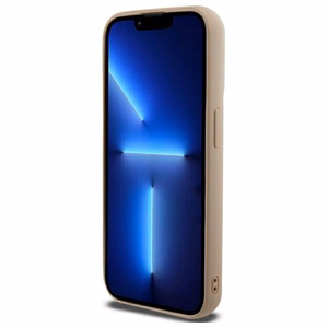 DKNY Quilted Stack Logo Suojakuori iPhone 15 Pro Max:lle - beige