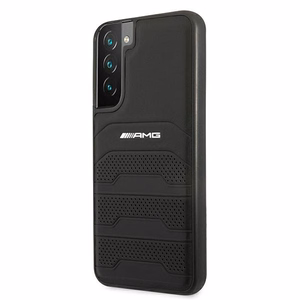 AMG Nahka kohokuvioitu linjat tapauksessa Samsung Galaxy S22+ - musta