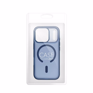 Case for iPhone 17 Pro Max / 18 Pro Max (low camera edge) Flexline Mag Cover compatible with MagSafe navy blue