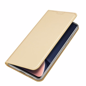 Dux Ducis Skin Pro Suojakuori Xiaomi 13 Pro läppäkotelo korttiLompakko kultainen jalusta