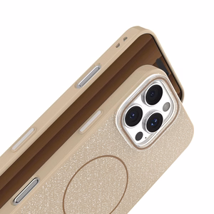 Glitter Thin Mag Suojakuori iPhone 17 Air 6,6 ruskea