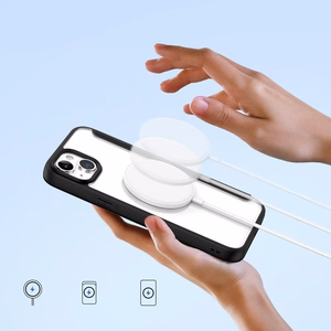 DUX DUCIS lompakkokuori SKIN X PRO MagSafe-yhteensopiva iPhone 15 Plus:lle - musta