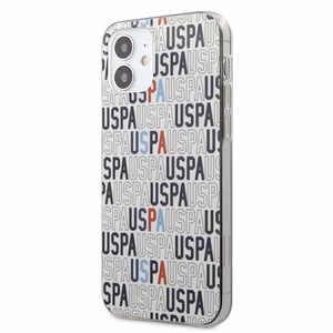 US Polo USHCP12SPCUSPA6 Logo Mania Collection suojakuori laitteelle iPhone 12 mini 5.4", valkoinen