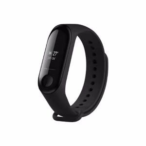 FIXED FIXSSTB-1414-BK – silikoninen kellonranneke, Xiaomi Mi Band 3/4, musta