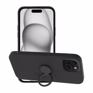 Phone Case "Silicone Ring" for Xiaomi Redmi Note 13 Pro 5G / Poco X6 5G black