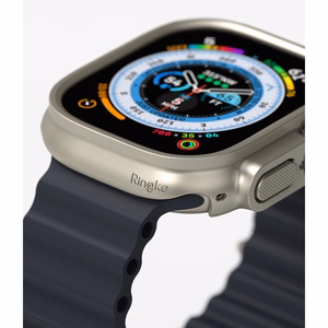 Ringke Slim 2-pack Suojakuori Apple Watch Ultra 1/2 (49mm) - Läpinäkyvä & Titanium