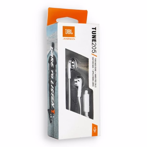 JBL T205 Langalliset In-Ear Kuulokkeet Valkoinen