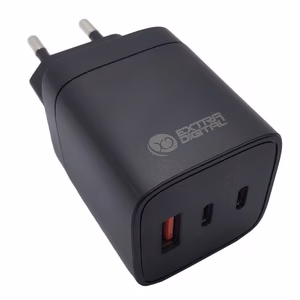 Laturi EXTRA DIGITAL GaN 2x USB Type-C, USB Type-A: 65W, PPS