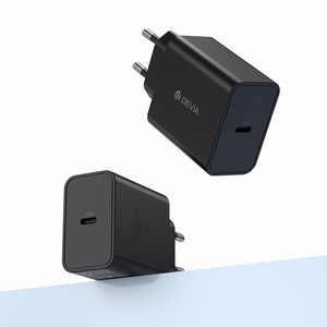 Devia Rocket PD 45 W – seinälaturi, 1× USB-C, musta