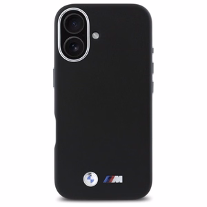 BMW M Smooth Full Wrapped Metal MagSafe suojakuori iPhone 16:lle - musta