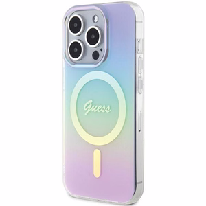 Guess GUHMP15LHITSU iPhone 15 Pro 6.1" Violetti/Violetti Kova Suojakuori IML Iridescent MagSafe