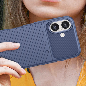 Thunder Case Silikoninen Suojakuori iPhone 16 Plus:lle - Sininen