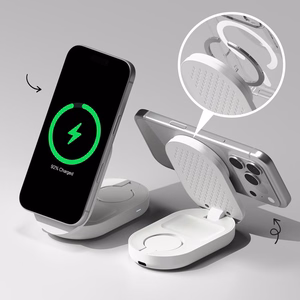 Ringke QI2.2 25W 3in1 Magnetic MagSafe Inductive Charger - White