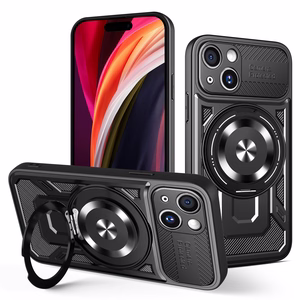 Defender Armor Mag -kotelo iPhone 15 6,1', musta