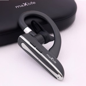 Maxlife langaton kuulokkeet MXBH-01 latauskotelon kanssa musta