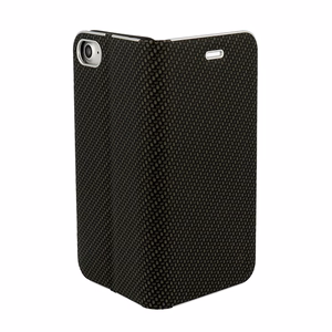 Vennus Book CARBON Suojakuori kehyksellä iPhone 12 Pro Maxille punainen