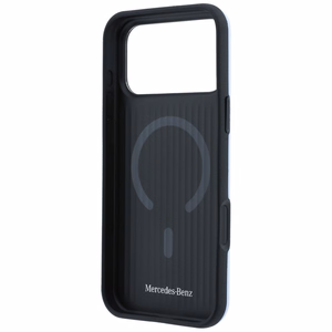 Mercedes 3D MagSafe nahkainen suojakuori malleille iPhone 18 Pro Max / 17 Pro Max, sininen