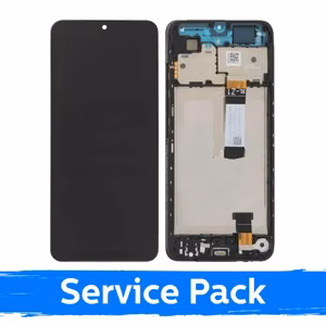 LCD Display Compatible Xiaomi Redmi A5 / Poco C71 (Long Flex) black with Frame (Service Pack)