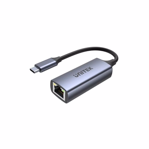 Unitek USB-C - RJ45 sovitin, 1 Gbps, PD 100 W