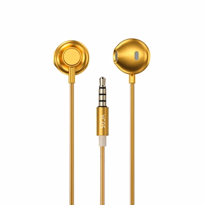 WEKOME YC05 Sakin Series wired in-ear headphones with 3.5 mm plug, gold