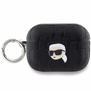 Karl Lagerfeld Monogram Karl Head suojakuori AirPods Pro 2:lle - musta
