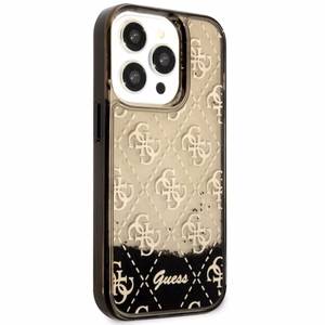 Guess GUHCP14LLC4PSGK iPhone 14 Pro 6.1" musta/musta hardcase Liquid Glitter 4G Transculent