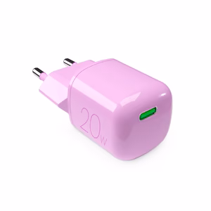 Puro 20W GaN USB-C seinälaturi - vaaleanpunainen