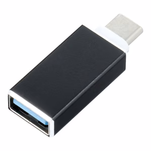 Sovitin OTG USB A 3.0 (naaras) - Type C (uros) musta