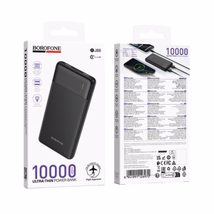 Borofone BJ88 Clever varavirtalähde 10000mAh 2xUSB musta
