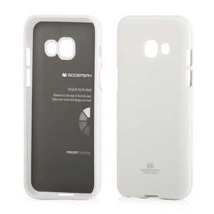 Mercury Jelly suojakuori Samsung Galaxy A3 (2017) -laitteelle, valkoinen