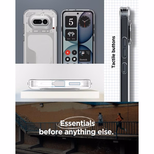 Spigen Ultra Hybrid -suojakuori Nothing Phone 4A -mallille, läpinäkyvä